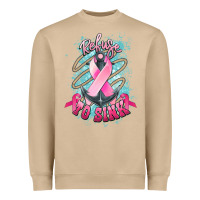 Mushroom Refuse to sink Cancer anchor Cancer Awareness Heavyweight Sweatshirt - HowdyJamesFarm