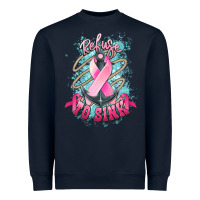 Navy Refuse to sink Cancer anchor Cancer Awareness Heavyweight Sweatshirt - HowdyJamesFarm