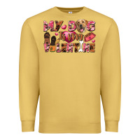 Antique Gold my dog is my valentine Premium Sweatshirt - FaDigitalArtStudio