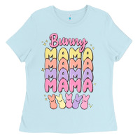 Baby Blue bunny mama Ladies Tee - MaliasSmallBusiness