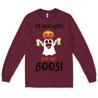 Burgundy I'm Just Here For The Boos Long Sleeve Tee - Bettercallsaul