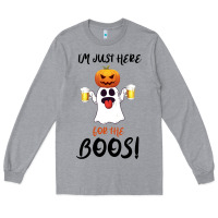 Heather Grey I'm Just Here For The Boos Long Sleeve Tee - Bettercallsaul