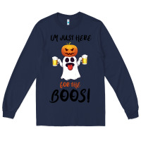Navy I'm Just Here For The Boos Long Sleeve Tee - Bettercallsaul