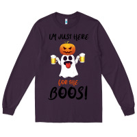 Plum I'm Just Here For The Boos Long Sleeve Tee - Bettercallsaul