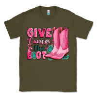 Army Green give cancer the boot Classic Tee - LillyAllenDesigns