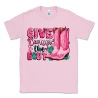 Bubblegum Pink give cancer the boot Classic Tee - LillyAllenDesigns