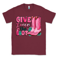 Burgundy give cancer the boot Classic Tee - LillyAllenDesigns