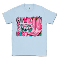 Dusty Blue give cancer the boot Classic Tee - LillyAllenDesigns