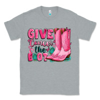 Heather Grey give cancer the boot Classic Tee - LillyAllenDesigns