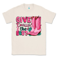 Natural give cancer the boot Classic Tee - LillyAllenDesigns