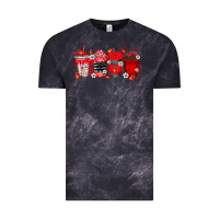 Cloud Black lady bug drink Vintage Tee - RacoonDesign