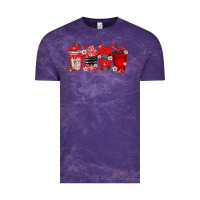 Cloud Purple lady bug drink Vintage Tee - RacoonDesign