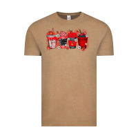 Vintage Coffee lady bug drink Vintage Tee - RacoonDesign