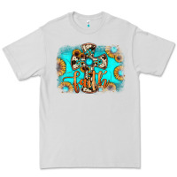 Dove Grey faith cross Premium Tee - JahusDesignShop