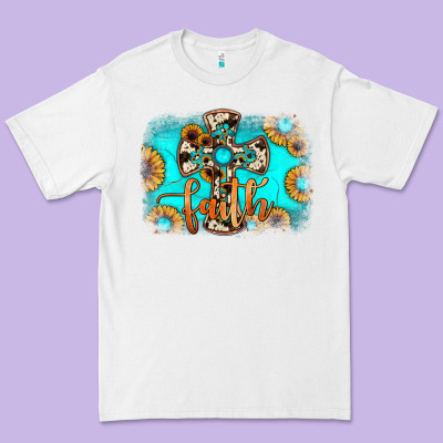 Faith Cross Premium Tee Designed By Jahusdesignshop