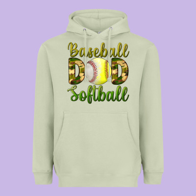 Baseball Dad Softball Heavyweight Hoodie Designed By Bundleandbundleshop