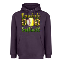 Plum Baseball Dad Softball Heavyweight Hoodie - BundleAndBundleShop