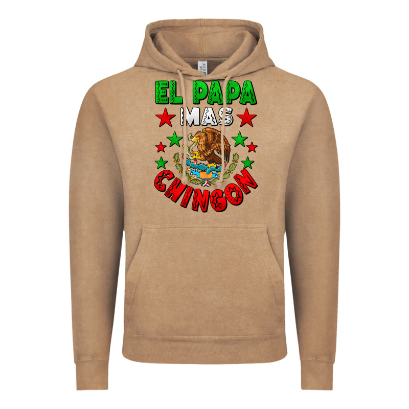 El Papa Mas Chingon Mexican Flag Vintage Hoodie by LillyAllenDesigns | Teevron