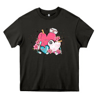 Asphalt nurse hearts Heavy Core Tee - MaliasSmallBusiness