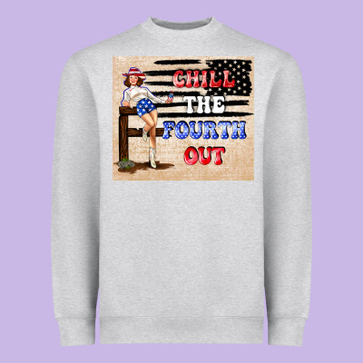 Chıll The Fourth Out Heavyweight Sweatshirt Designed By Tumblerdesignbyshophia