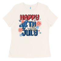 Bone happy 4th of july Ladies Tee - MaliasSmallBusiness