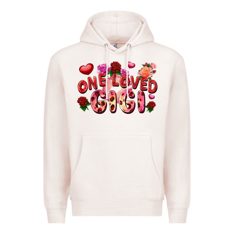 One Loved Gigi Valentine's Day Premium Hoodie by FaDigitalArtStudio | Teevron