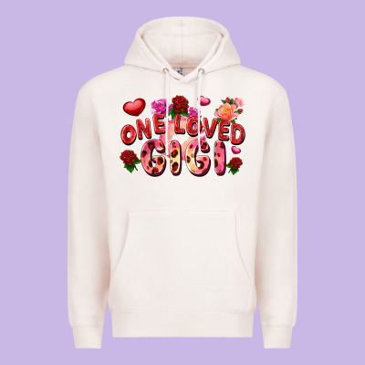 One Loved Gigi Valentine's Day Premium Hoodie Designed By Fadigitalartstudio