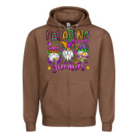 Chestnut parading with my gnomies Zipper Hoodie - OliviaCreatesArt