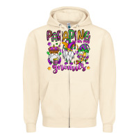 Sandshell parading with my gnomies Zipper Hoodie - OliviaCreatesArt