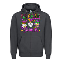 Smoke parading with my gnomies Zipper Hoodie - OliviaCreatesArt
