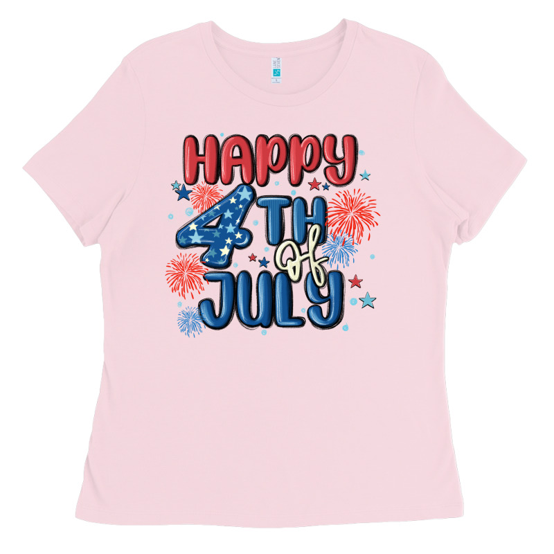 Happy 4th Of July Ladies Tee by MaliasSmallBusiness | Teevron