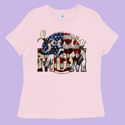 Soccer Mom Ladies Tee Designed By Jasminsmagicworld