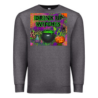 Charcoal Heather drink up witches tumbler Premium Sweatshirt - BundleAndBundleShop