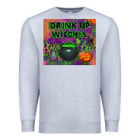Heather Grey drink up witches tumbler Premium Sweatshirt - BundleAndBundleShop