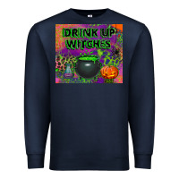 Navy drink up witches tumbler Premium Sweatshirt - BundleAndBundleShop