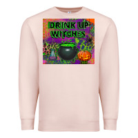 Pale Pink drink up witches tumbler Premium Sweatshirt - BundleAndBundleShop
