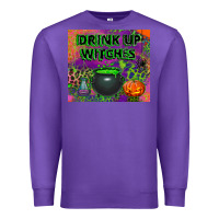 Purple drink up witches tumbler Premium Sweatshirt - BundleAndBundleShop