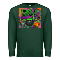Sports Green drink up witches tumbler Premium Sweatshirt - BundleAndBundleShop
