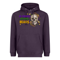 Plum on tuesdays we wear beads skull Heavyweight Hoodie - FaDigitalArtStudio