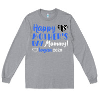 Heather Grey happy first mother's day mommy! logan 2020 Long Sleeve Tee - Bettercallsaul