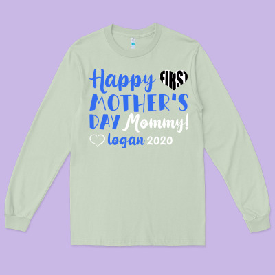 Happy First Mother's Day Mommy! Logan 2020 Long Sleeve Tee Designed By Bettercallsaul