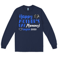 Navy happy first mother's day mommy! logan 2020 Long Sleeve Tee - Bettercallsaul