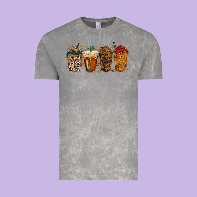 Leopard And Cowhide Drink Vintage Tee Designed By Racoondesign