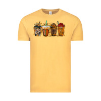 Vintage Mustard leopard and cowhide drink Vintage Tee - RacoonDesign