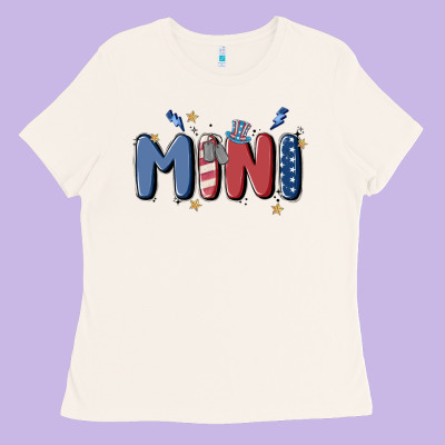 4th July Mini Ladies Tee Designed By Maliassmallbusiness