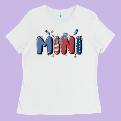 4th July Mini Ladies Tee Designed By Maliassmallbusiness