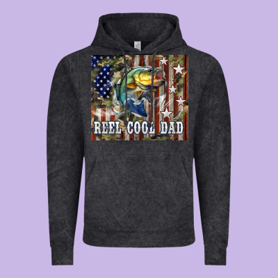 4th Of July Western Reel Cool Dad Bass Vintage Hoodie Designed By Lillyallendesigns