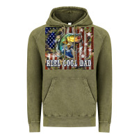 Vintage Olive 4th of July Western Reel Cool Dad Bass Vintage Hoodie - LillyAllenDesigns