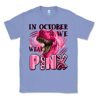 Colony Blue in october we wear pink dinosaur Classic Tee - LillyAllenDesigns