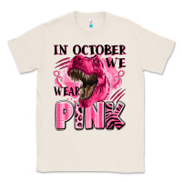 Natural in october we wear pink dinosaur Classic Tee - LillyAllenDesigns